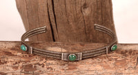Navajo Green Turquoise Settings Bracelet