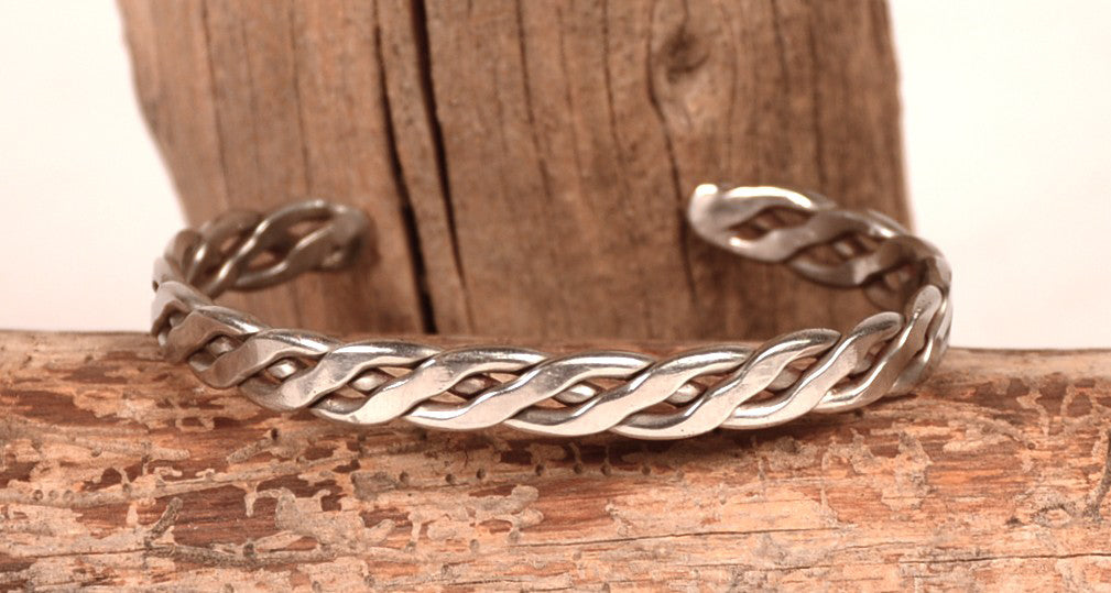 Navajo Twisted Sterling Silver Bracelet