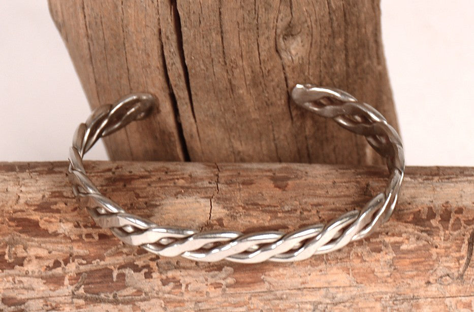 Navajo Twisted Sterling Silver Bracelet