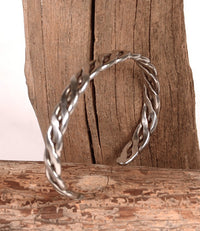 Navajo Twisted Sterling Silver Bracelet