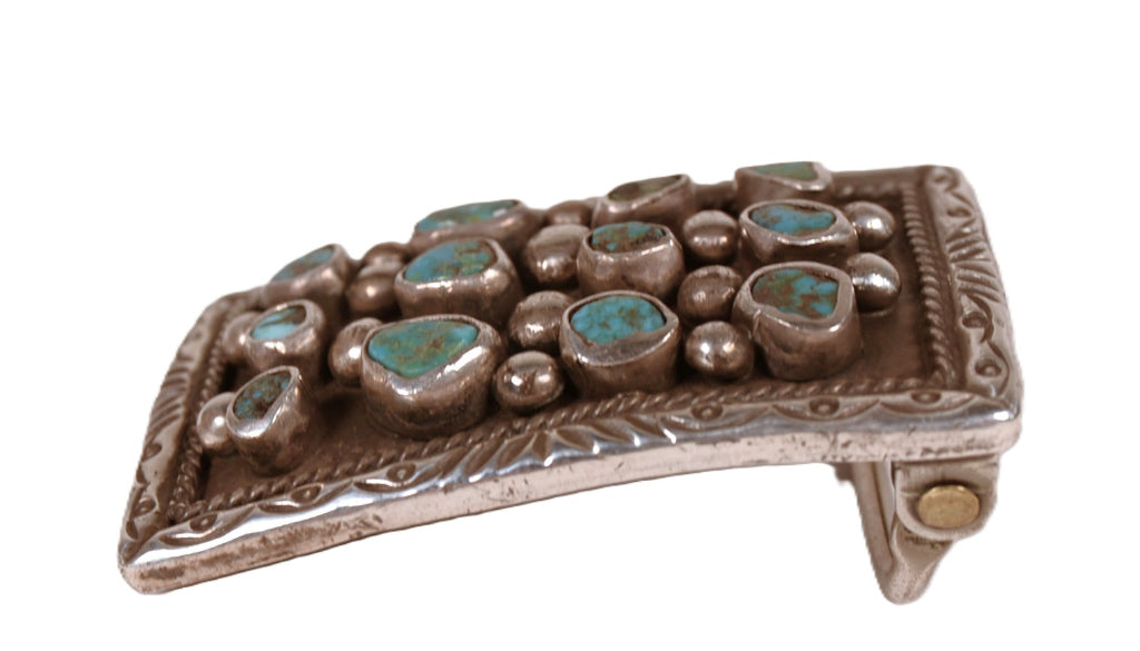 Navajo Turquoise Belt Buckle