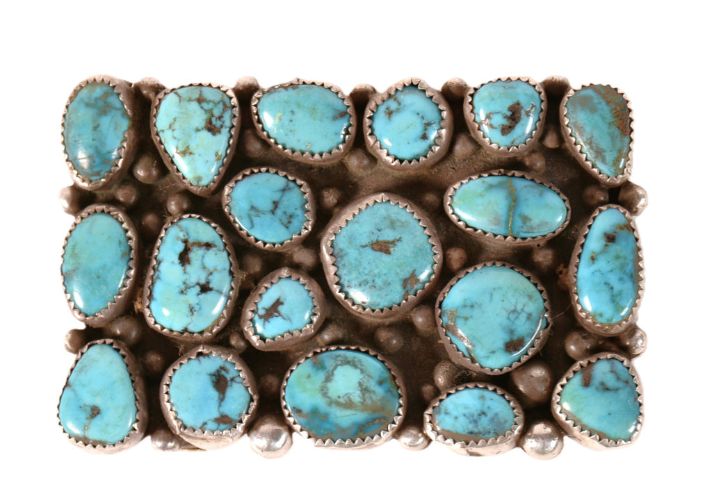 Navajo Turquoise Belt Buckle