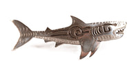 Navajo Sterling Silver Overlay Shark Pin By Mako