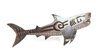 Navajo Sterling Silver Overlay Shark Pin By Mako
