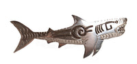 Navajo Sterling Silver Overlay Shark Pin By Mako