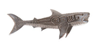 Navajo Sterling Silver Overlay Shark Pin By Mako