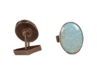 Navajo Robins Egg Blue Turquoise Cuff Links