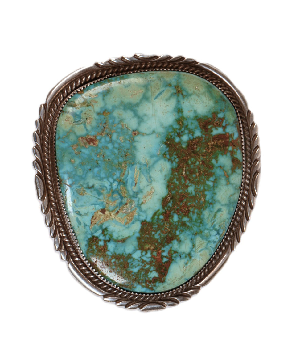 Navajo Sterling Silver and Turquoise Pin