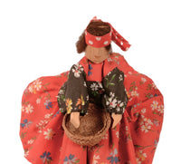 Tarahumara Mexico Seated Female Wood Doll