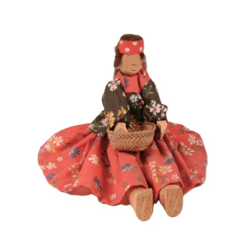 Tarahumara Mexico Seated Female Wood Doll