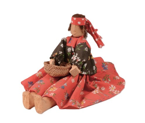 Tarahumara Mexico Seated Female Wood Doll