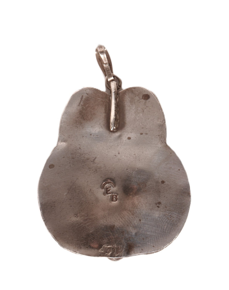 Navajo Sterling Silver and Coral Branch Pendant