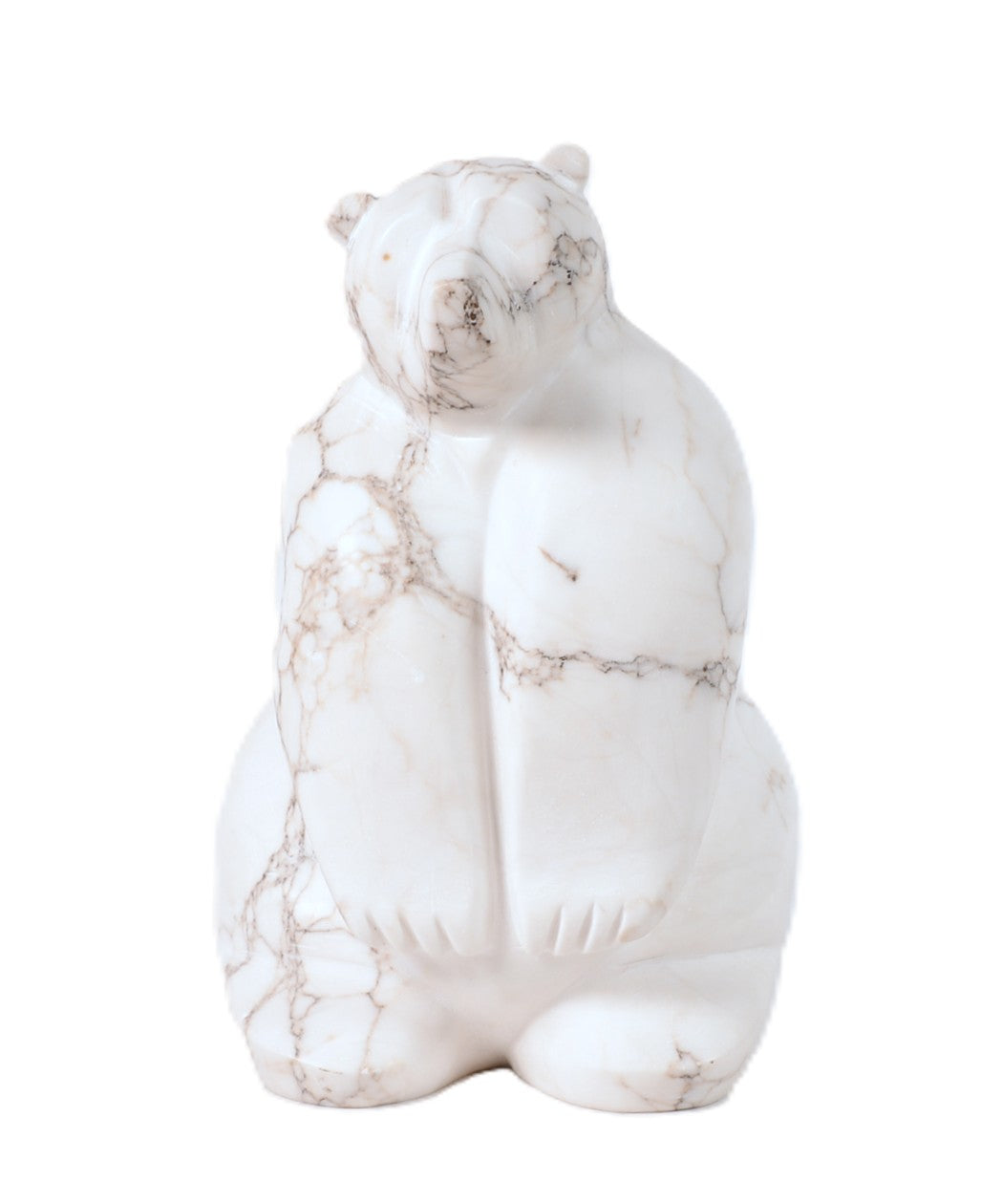 North West Coast White Marble Bear By M. Connor