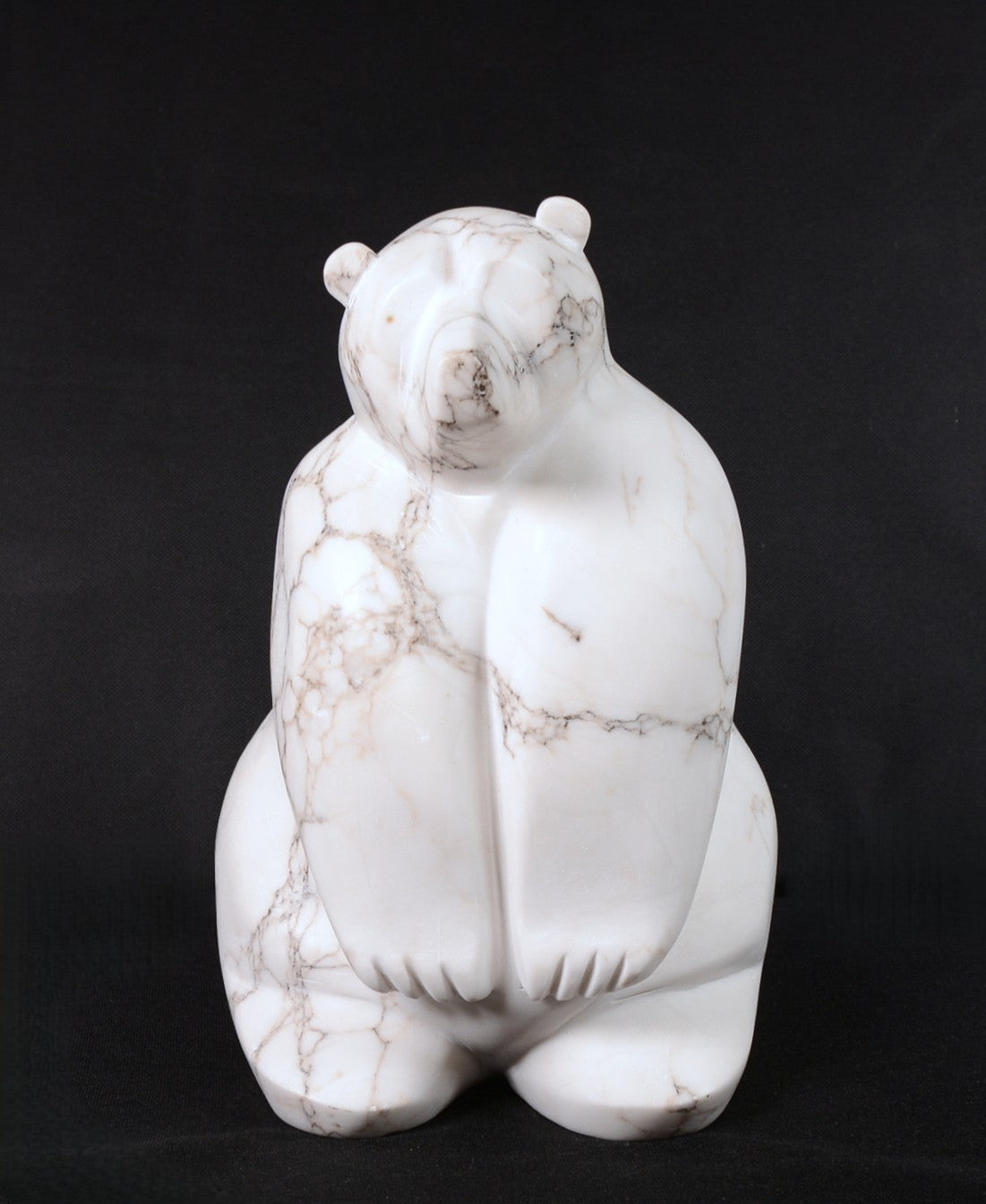 North West Coast White Marble Bear By M. Connor