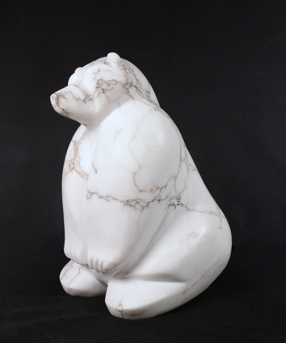 North West Coast White Marble Bear By M. Connor