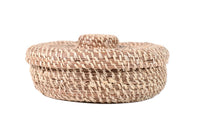 North West Coast Round Lidded Basket