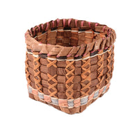 Lummi Cedar Square Basket By C. Fitzgerald
