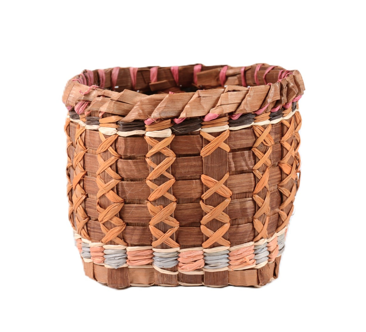 Lummi Cedar Square Basket By C. Fitzgerald