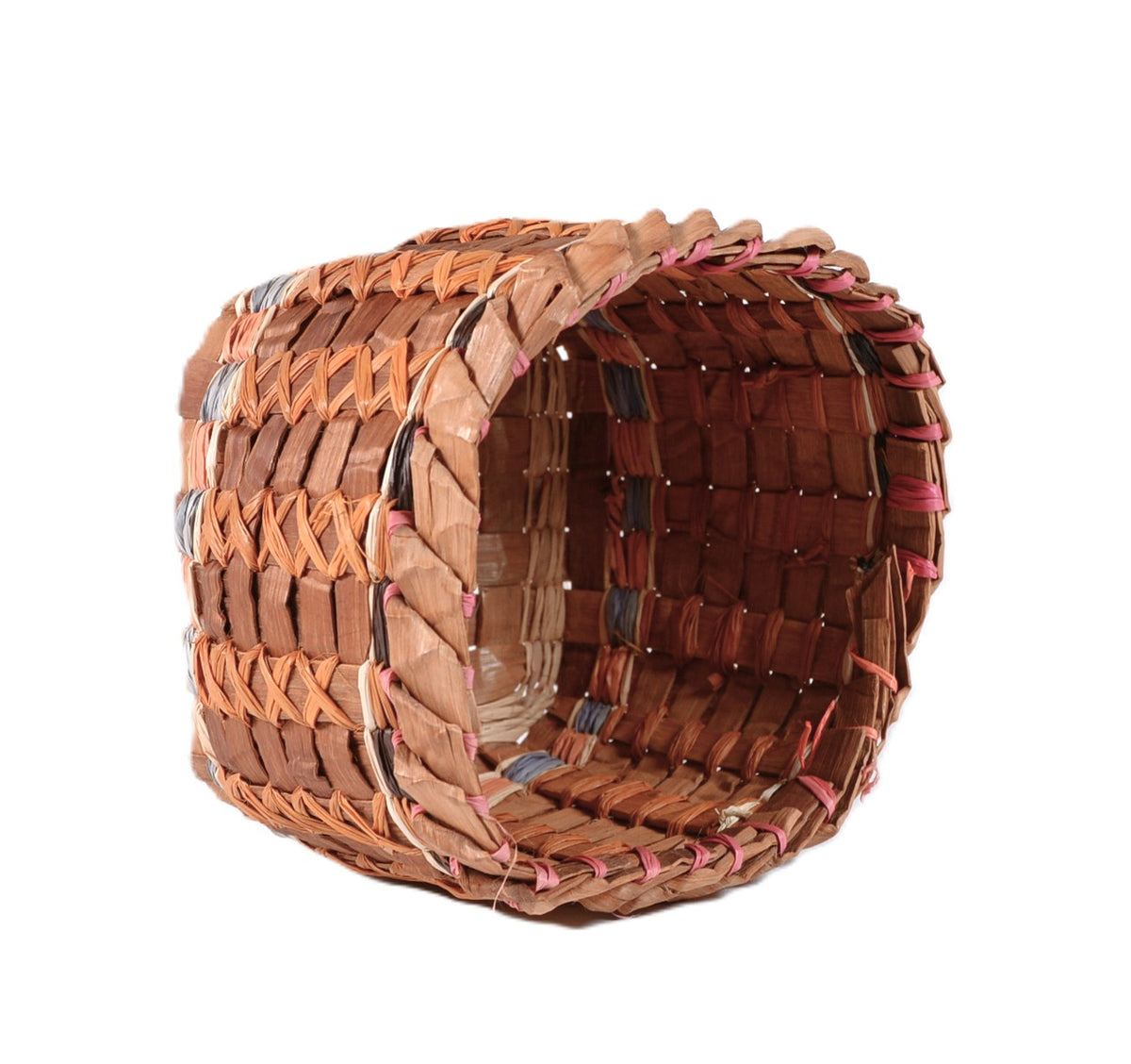 Lummi Cedar Square Basket By C. Fitzgerald