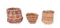 Makah and Lummi Small Baskets Set of 3
