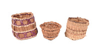 Makah and Lummi Small Baskets Set of 3