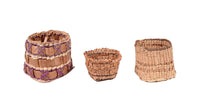Makah and Lummi Small Baskets Set of 3