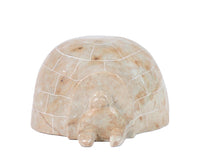 Inuit Brown Soapstone Igloo Sculpture By Eddie Omnik
