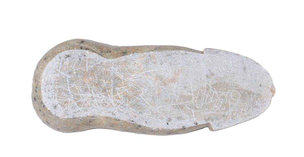Inuit Two Seals Sculpture By Eddie Omnik