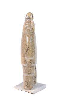 Inuit Male Figure Sculpture By Eddie Omnik
