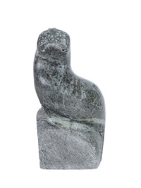 North West Coast Green Serpentine Walrus Sculpture By Herb Pelkey
