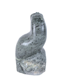 North West Coast Green Serpentine Walrus Sculpture By Herb Pelkey