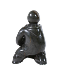 Eskimo Man and Seal Sculpture