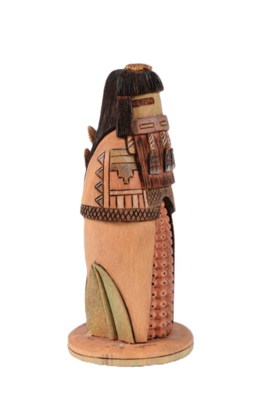 Hopi Pueblo Red Beard Kachina Doll By Tyson Neguatewa