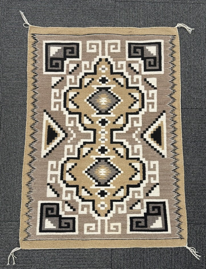 Navajo Two Gray Hills Rug By Bessie Sellers