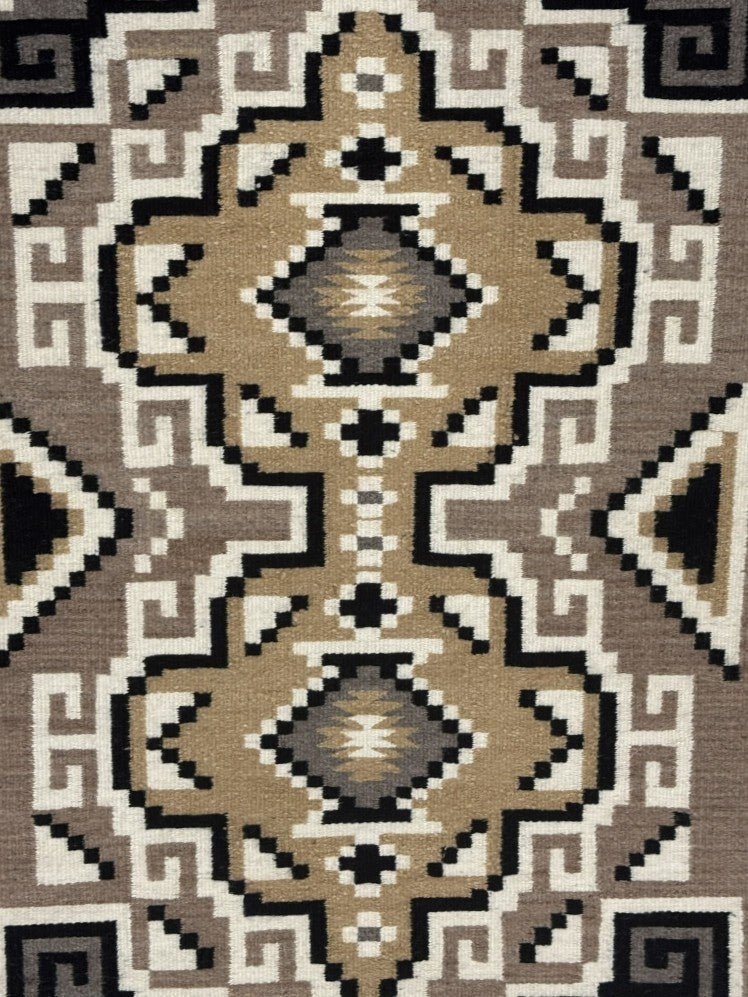 Navajo Two Gray Hills Rug By Bessie Sellers