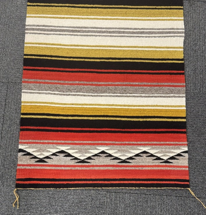 Navajo Striped Double Saddle Blanket