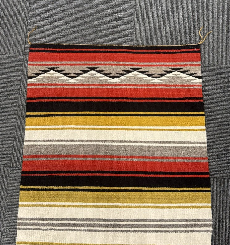 Navajo Striped Double Saddle Blanket