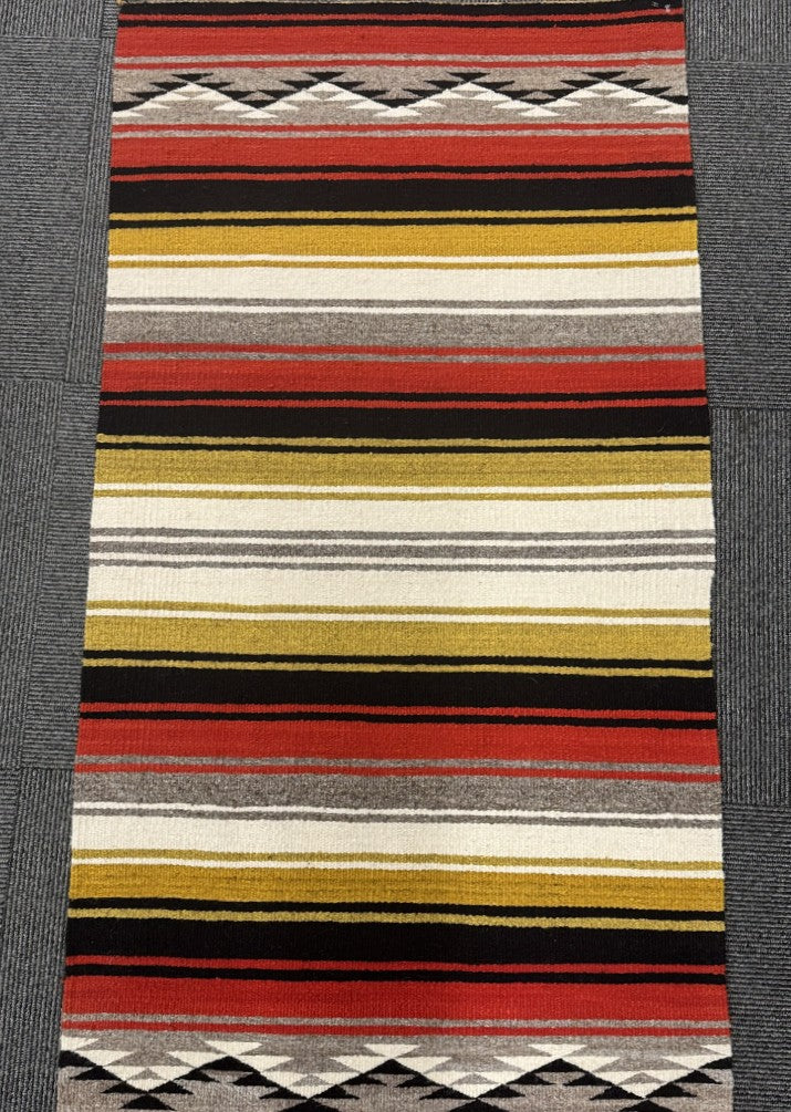 Navajo Striped Double Saddle Blanket