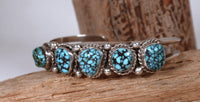 Navajo Sterling Silver and Turquoise Cuff Bracelet
