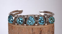 Navajo Sterling Silver and Turquoise Cuff Bracelet