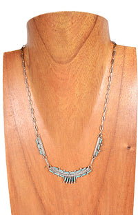Zuni Pueblo Needlepoint Turquoise Necklace