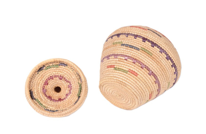 Inuit Hooper Bay Lidded Basket