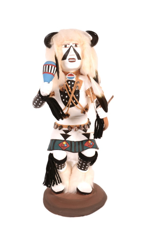 Hopi Pueblo White Buffalo Kachina Doll By Roy Fredericks
