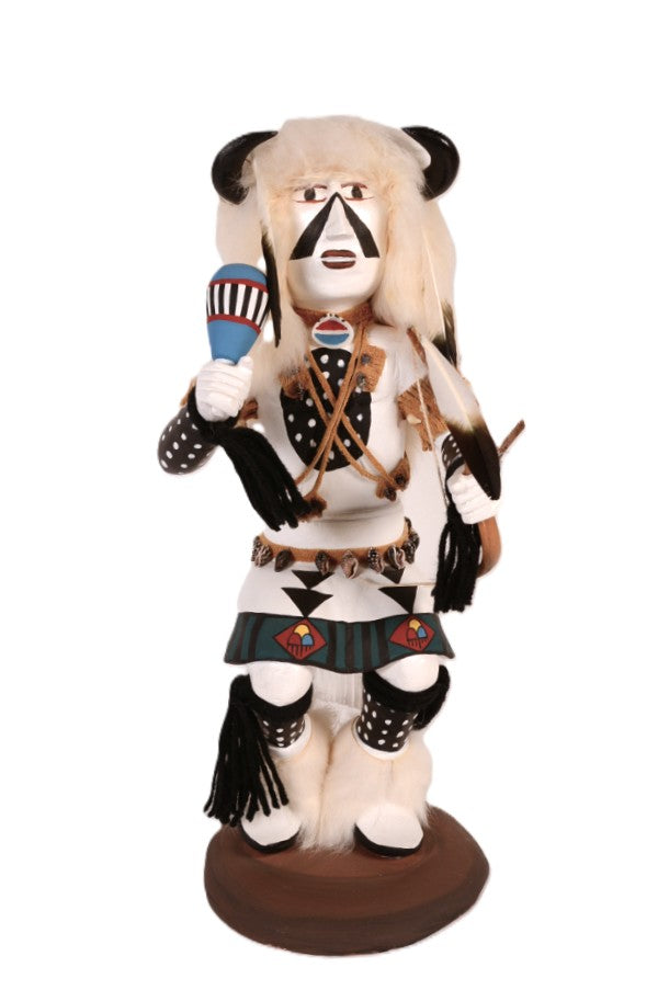 Hopi Pueblo White Buffalo Kachina Doll By Roy Fredericks