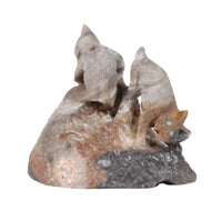 Zuni Pueblo Bobcat Pair Fetish By E.D.W.