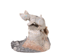 Zuni Pueblo Bobcat Pair Fetish By E.D.W.
