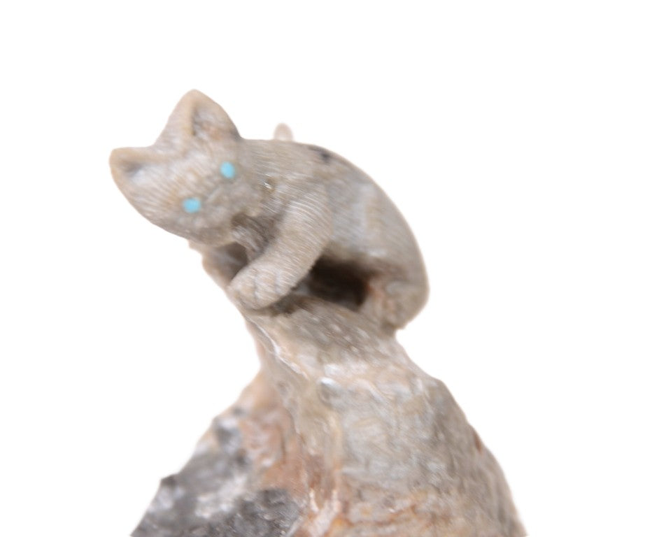 Zuni Pueblo Bobcat Pair Fetish By E.D.W.