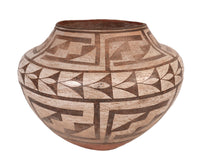 Acoma Pueblo Black on White Olla Pottery Jar