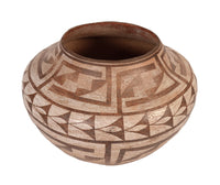 Acoma Pueblo Black on White Olla Pottery Jar
