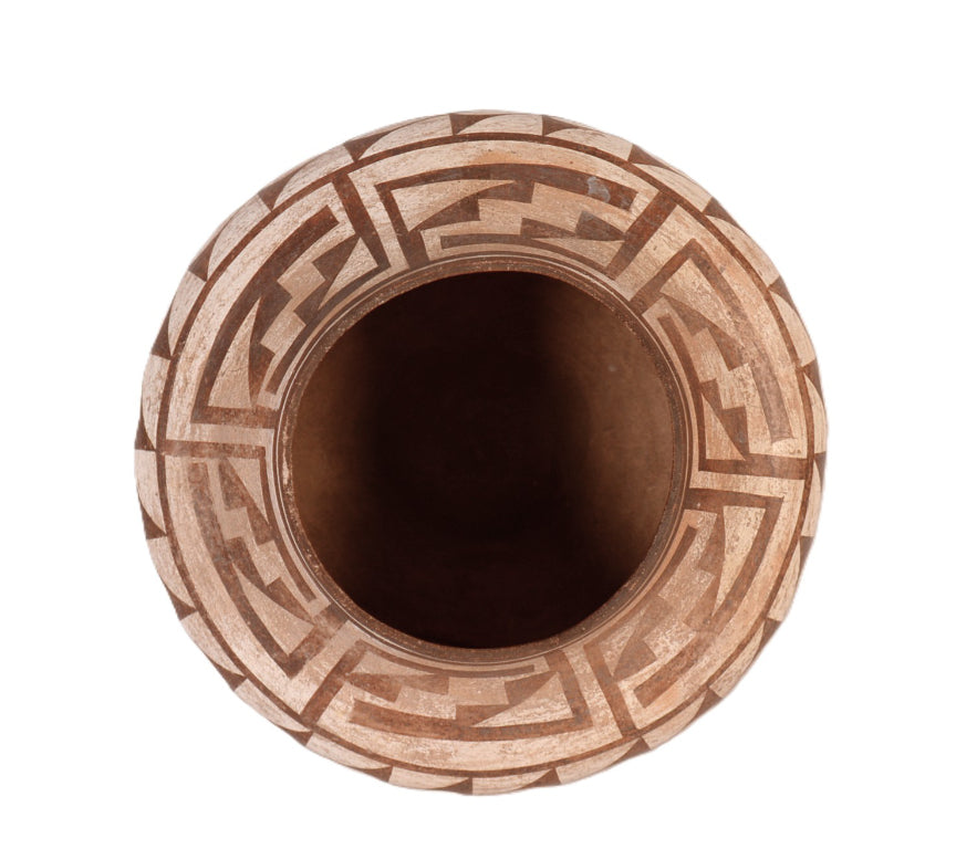 Acoma Pueblo Black on White Olla Pottery Jar